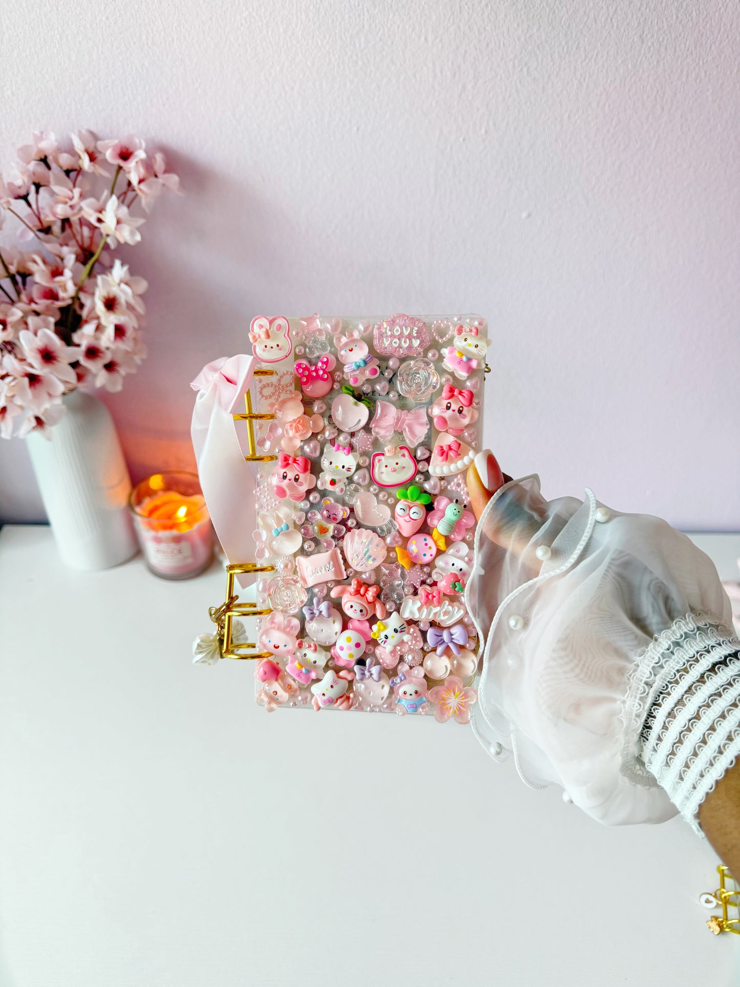 Kirby Junk Charm Binder (Handmade)