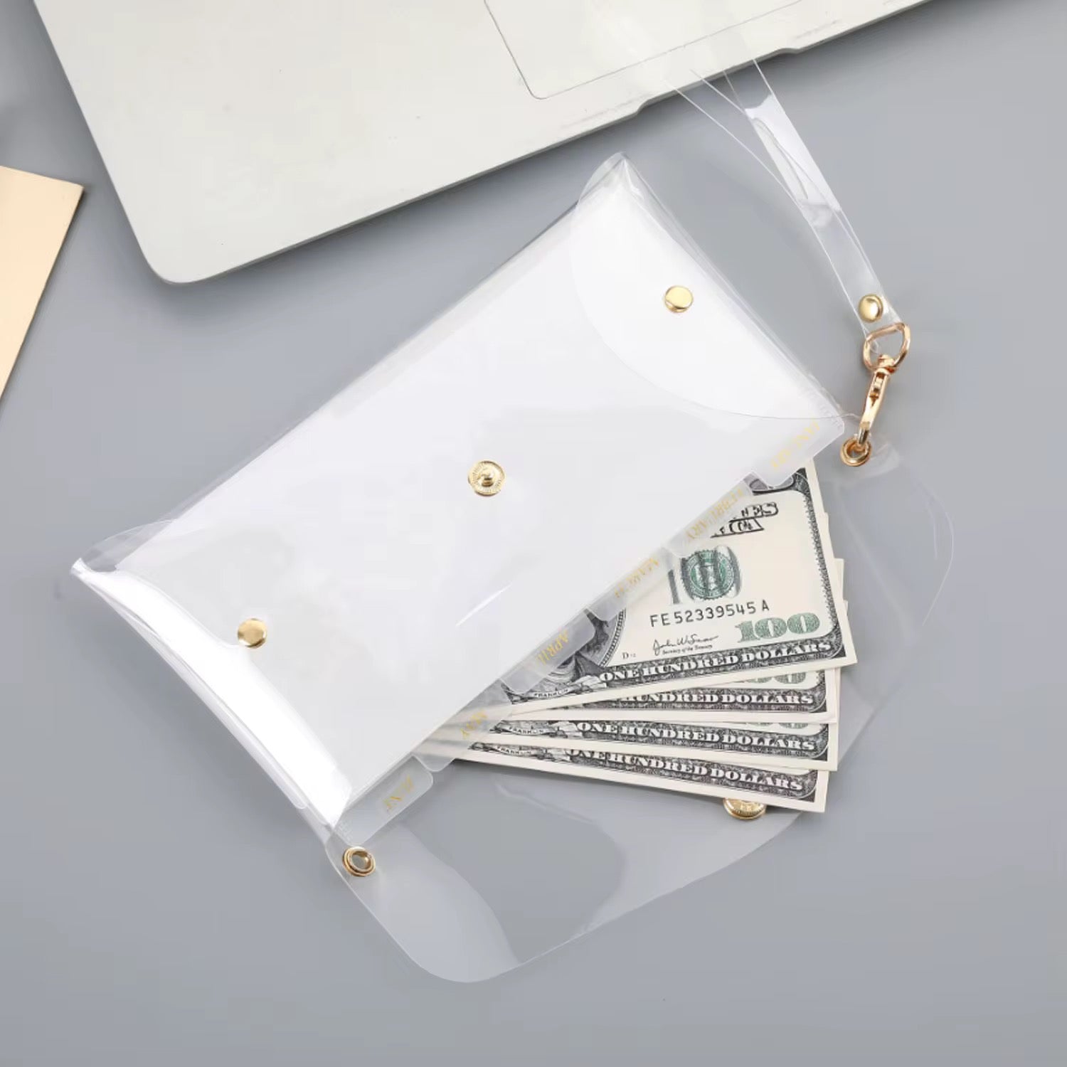 Khloe Crystal Clear Bank Bag