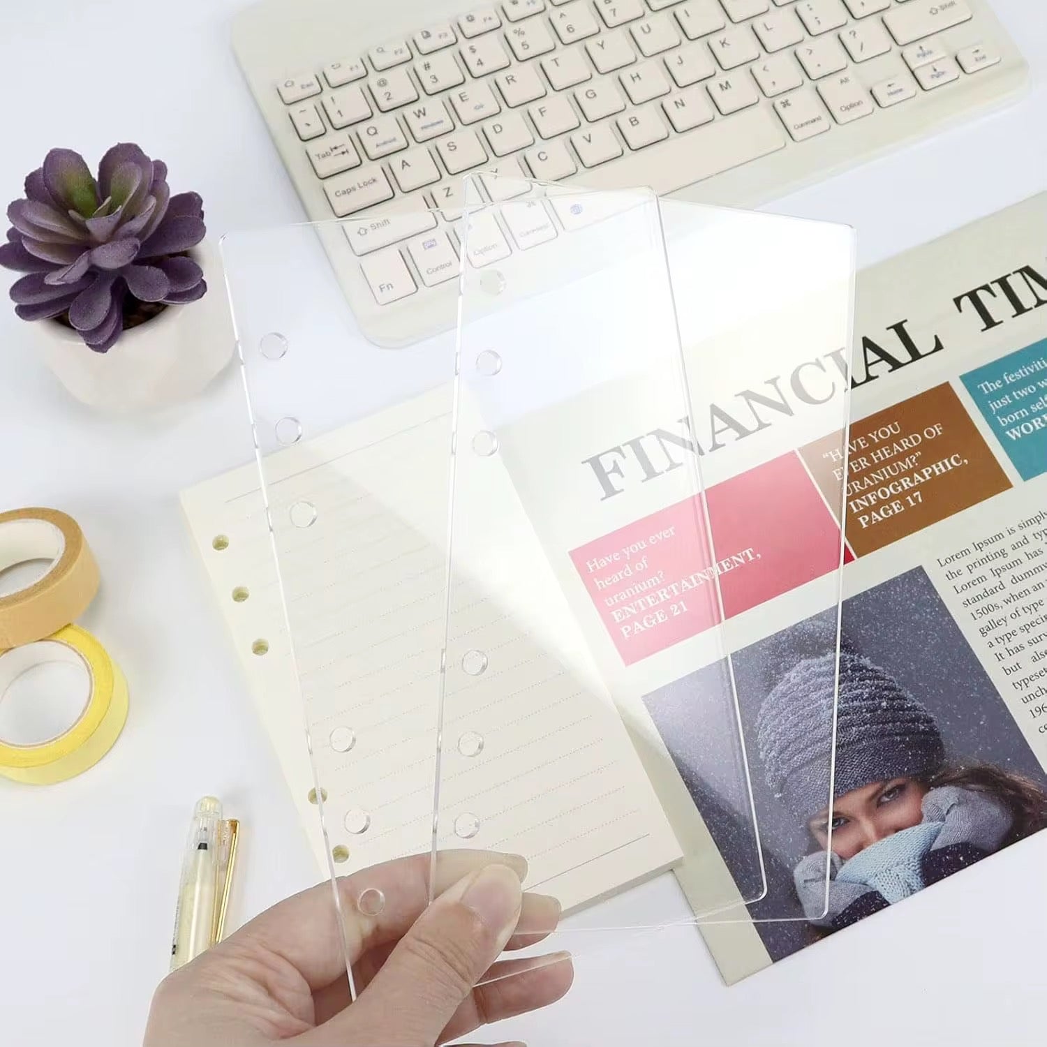 Keira Clear Acrylic Binder Bundle