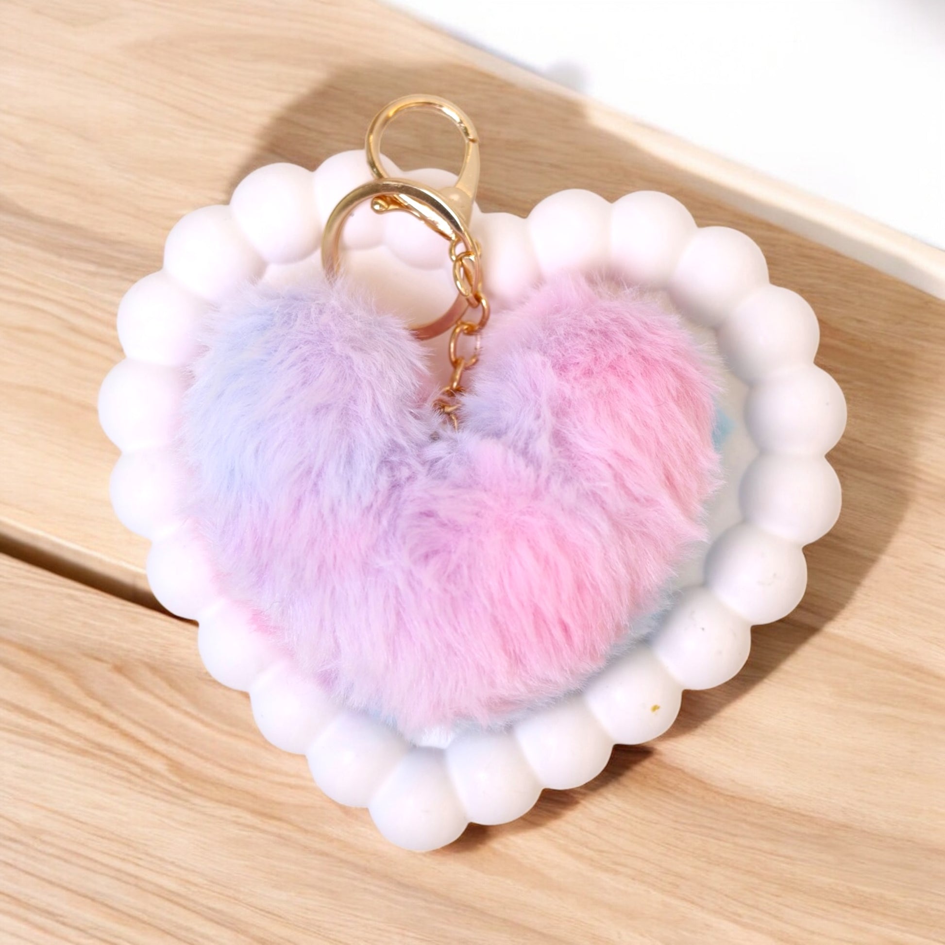 Unicorn Fur Heart Charm