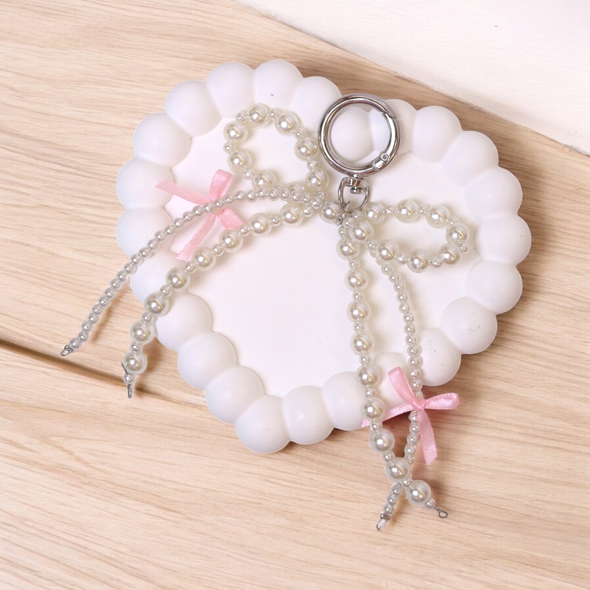 Pearled Bow Charm
