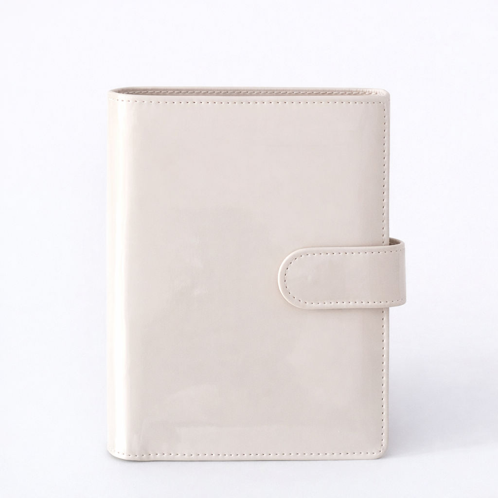 Beige Patent A6 Binder (Minor Imperfection)