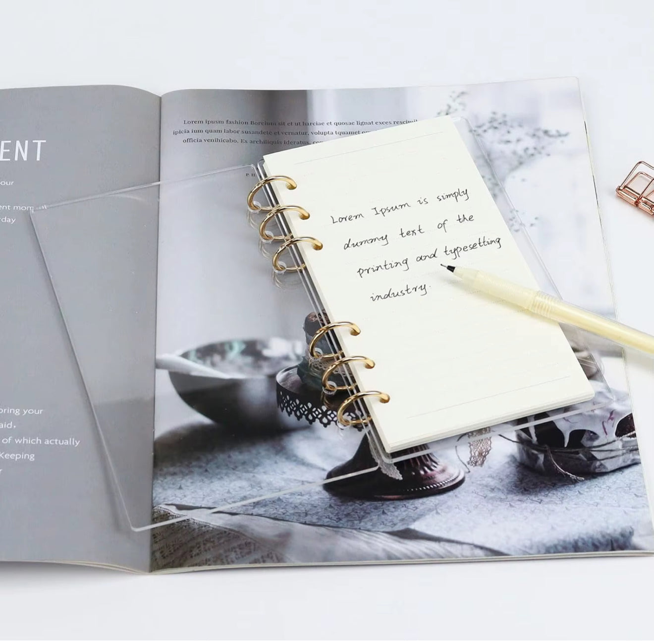 Crystal Clear A5 Acrylic Binder Only