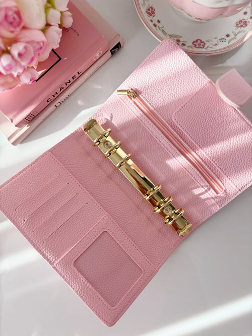 Baby Pink Pebble A6 Binder