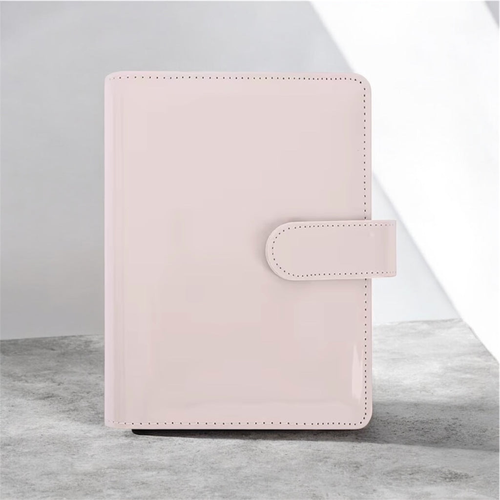 Kamia Rosé Luxe Patent Binder